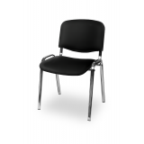 Conference chair ISO 24H CR T0111 black eco-leather