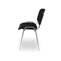 Conference chair ISO 24H CR T0111 black eco-leather