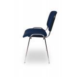 Conference chair ISO 24H CR T0202 blue eco-leather