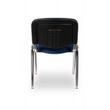 Conference chair ISO 24H CR T0202 blue eco-leather