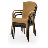 Beer garden chair ANDREA anthracite negra