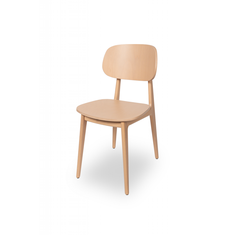 Wooden restaurant chair NORM beech