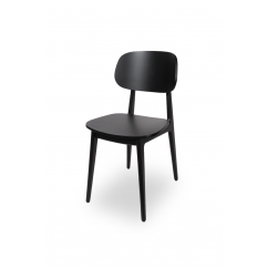 Wooden restaurant chair NORM black