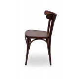 Wooden restaurant chair LEGEND dark walnut