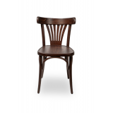 Wooden restaurant chair LEGEND dark walnut