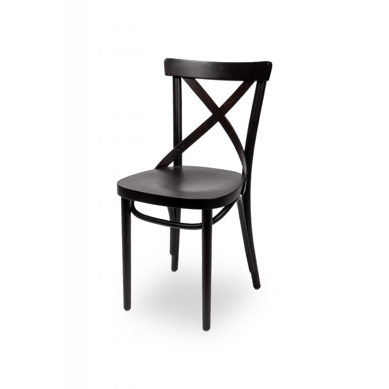 Wooden restaurant chair CROSS-BACK TRADITIONAL