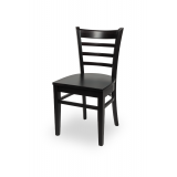 Wooden restaurant chair ELEGANT wenge