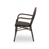 Technorattan Chair RICCARDO ARM Dark Anthracite