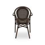 Technorattan Chair RICCARDO ARM brown