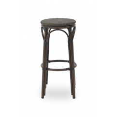 Technorattan Hocker FRANCESCO Dark Anthracite