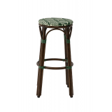 Technorattan Hocker FRANCESCO Green-White