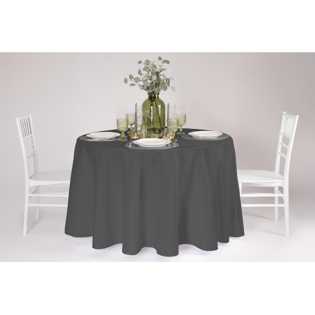 Tablecloth TB-100 fi260 cm dark grey