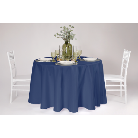 Tablecloth TB-100 fi260 cm navy blue