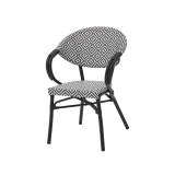 Technorattan Chair CAMILLO black