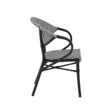 Technorattan Chair CAMILLO black