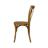 Wooden wedding chair CROSS-BACK WOOD dark rustic