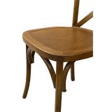 Wooden wedding chair CROSS-BACK WOOD dark rustic