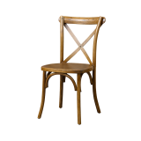 Wooden wedding chair CROSS-BACK WOOD dark rustic