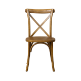 Wooden wedding chair CROSS-BACK WOOD dark rustic