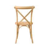 Wooden wedding chair CROSS-BACK WOOD RATTAN natural