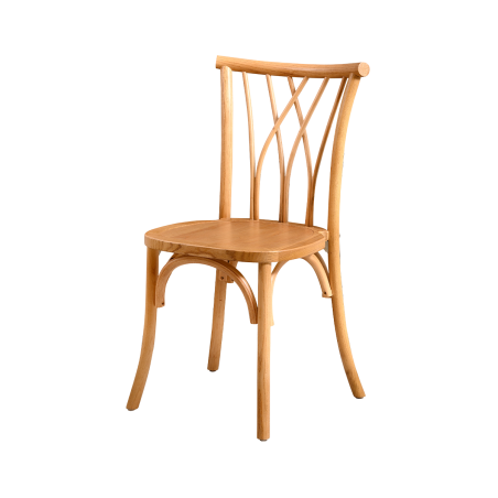 Wooden wedding chair VIENNA natural honey