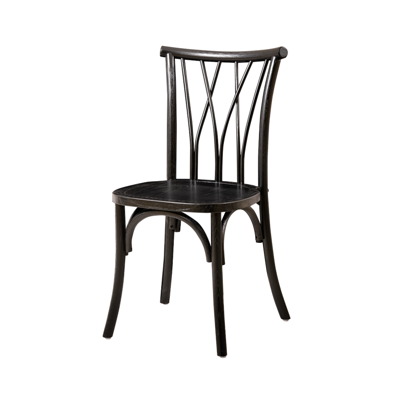 Wooden wedding chair VIENNA black