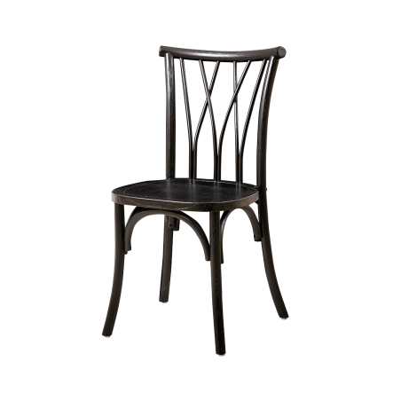 Wooden wedding chair VIENNA black