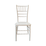 Wooden wedding chair TIFFANY white