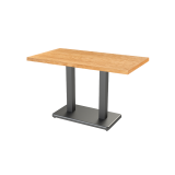 Bistro Table IMPERIO DUO veneered tabletop
