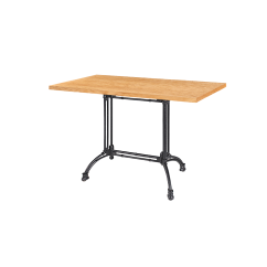 Bistro Table RUSTICAL DUO veneered tabletop