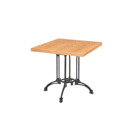 Bistro Table RUSTICAL QUATTRO veneered tabletop