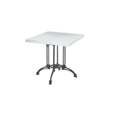 Bistro Table RUSTICAL QUATTRO veneered tabletop