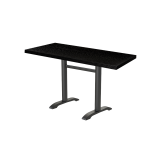 Bistro Table CARVO DUO veneered tabletop