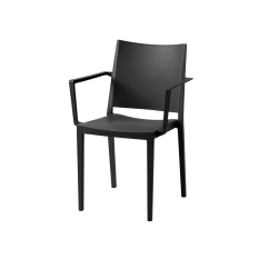 Café Chair GOMERA FULL GRAND black