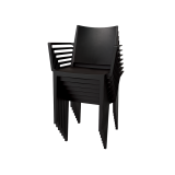 Café Chair GOMERA FULL GRAND black