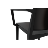 Café Chair GOMERA FULL GRAND black