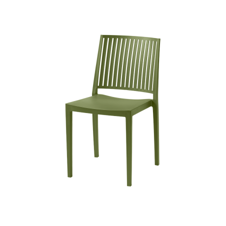 Café Chair GOMERA STRIPES olio verde