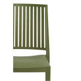 Café Chair GOMERA STRIPES olio verde