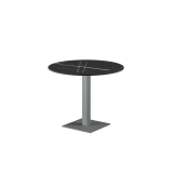 Beer Garden Table ALFA S grey sintered stone tabletop