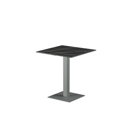 Beer Garden Table ALFA S grey sintered stone tabletop