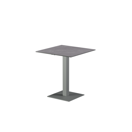 Beer Garden Table ALFA S grey sintered stone tabletop