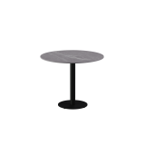 Beer Garden Table ALFA R black sintered stone tabletop