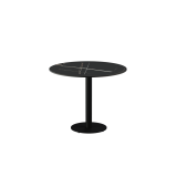 Beer Garden Table ALFA R black sintered stone tabletop