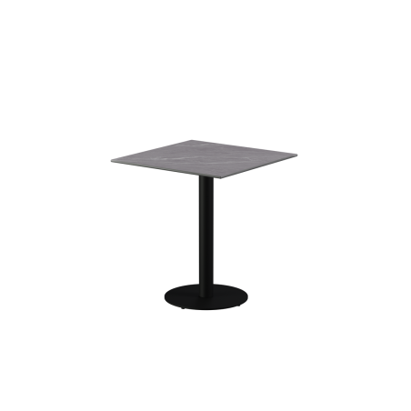 Beer Garden Table ALFA R black sintered stone tabletop
