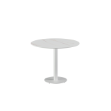 Beer Garden Table ALFA R white sintered stone tabletop