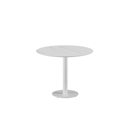 Beer Garden Table ALFA R white sintered stone tabletop