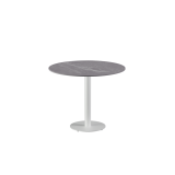 Beer Garden Table ALFA R white sintered stone tabletop
