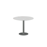 Beer Garden Table ALFA R grey sintered stone tabletop