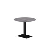 Beer Garden Table ALFA 40x55 black sintered stone tabletop