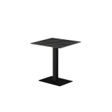 Beer Garden Table ALFA 40x55 black sintered stone tabletop